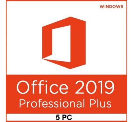 Microsoft Office 2019 Professional Plus H30-05783, na 5 PC, nová licencia